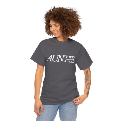 Auntie Squad Unisex Heavy Cotton Tee | Perfect Gift for Aunts | Family Reunion, Birthday, Mother's Day, Casual Wear, Everyday Comfort