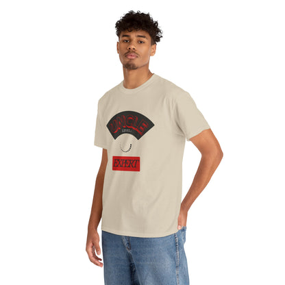 Expert Level Unisex Heavy Cotton Tee, Casual Streetwear, Gift for Dancers, Cool T-Shirt for Parties, Unique Summer Fashion