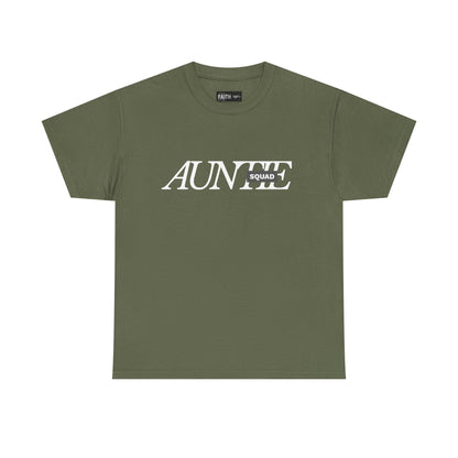 Auntie Squad Unisex Heavy Cotton Tee | Perfect Gift for Aunts | Family Reunion, Birthday, Mother's Day, Casual Wear, Everyday Comfort