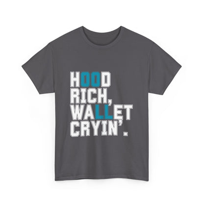 Trendy Unisex Heavy Cotton T-shirt with Playful Design - Perfect for Casual Wear & Gifts