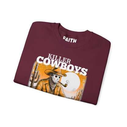Killer Cowboys Graphic Sweatshirt, Cozy Unisex Pullover, Great for Cowboy Fans