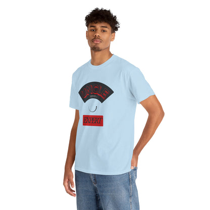 Expert Level Unisex Heavy Cotton Tee, Casual Streetwear, Gift for Dancers, Cool T-Shirt for Parties, Unique Summer Fashion