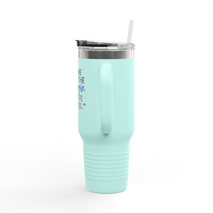 Inspirational Insulated Travel Mug, Motivational Coffee Tumbler, Evolved Journey Mug, Perfect for Gifts, Travel, and Daily Use