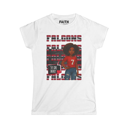 Falcons Fan Women's Softstyle Tee, Casual Sportswear, Perfect for Game Day, Gifts for Her, Unique Pride Shirt