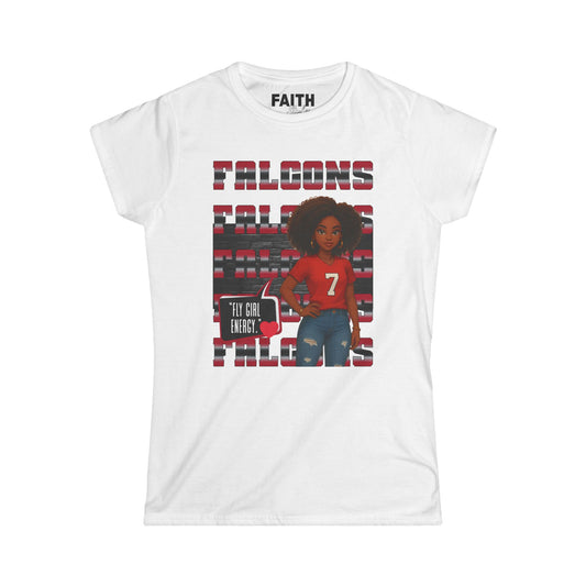 Falcons Fan Women's Softstyle Tee, Casual Sportswear, Perfect for Game Day, Gifts for Her, Unique Pride Shirt