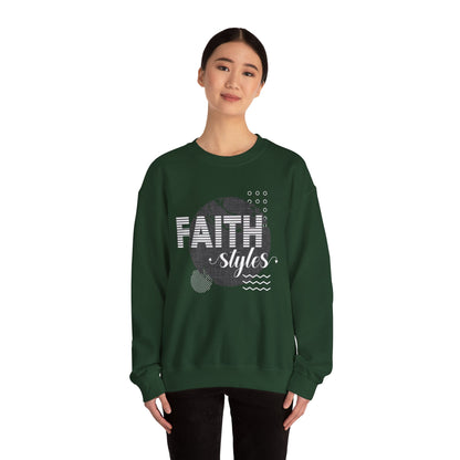 Faith Styles Unisex Heavy Blend™ Crewneck Sweatshirt - Cozy Spiritual Apparel for Everyday Wear, Gift for Friends, Comfort