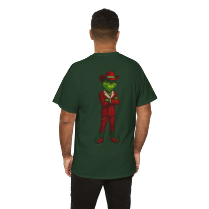 Grinch Inspired in Red Suit Tee — "Nah, I’m Money" Christmas Graphic T-Shirt