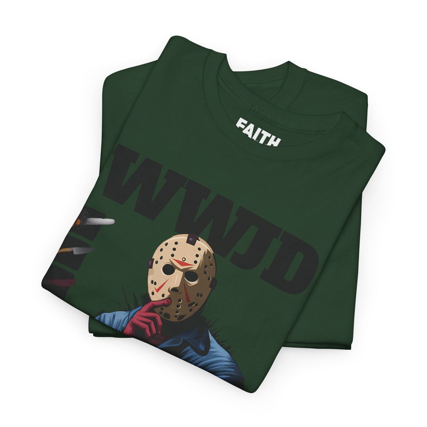 WWJD Unisex Heavy Cotton Tee, Graphic T-Shirt, Casual Wear, Gift for Him, Trendy Apparel, Statement Tee
