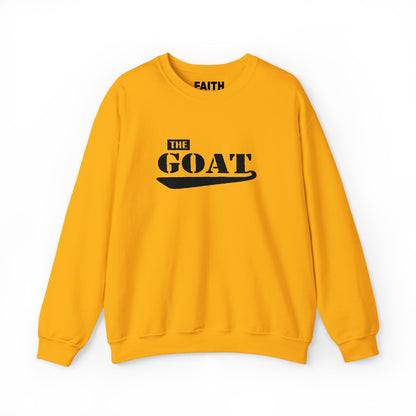 NEW FaithStyles Embroidery GOAT Crewneck Sweatshirt — 'The GOAT' Graphic Pullover