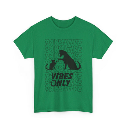 "Pawsitive Vibes Only" Unisex Heavy Cotton T-shirt