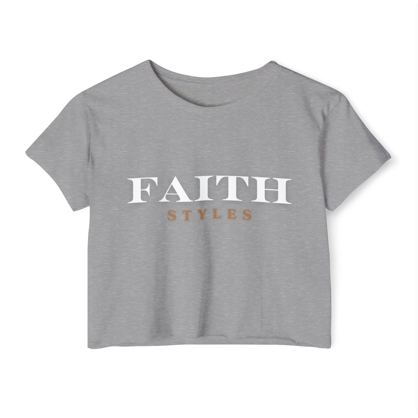 Women's Festival Crop Top - Faith Styles, Casual Summer Top, Music Festival Apparel, Boho Chic Tee, Everyday Wear