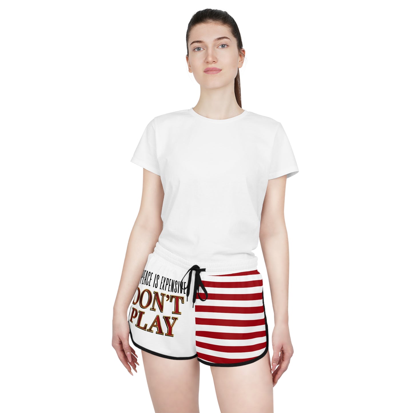 Bold Statement Women's Relaxed Shorts, Fun Summer Shorts, Vacation Swimwear, Casual Lounge Wear, Stylish Everyday Comfort