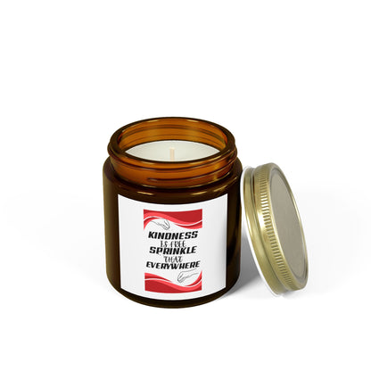 "KINDNESS IF FREE" Scented Candles, Coconut Apricot Wax (4oz, 9oz)