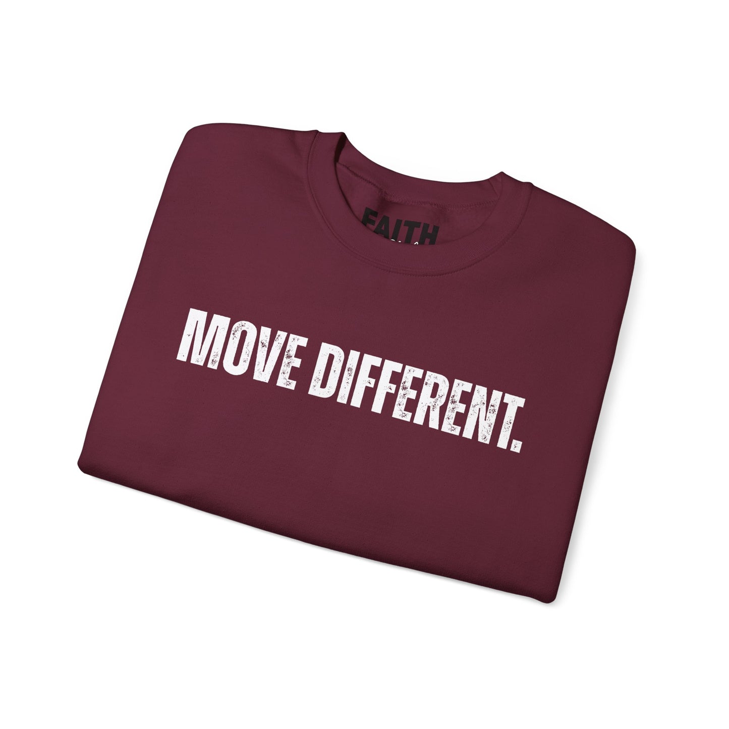 MOVE DIFFERENT. Unisex Crewneck Sweatshirt | Faith Styles®