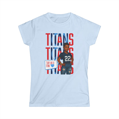Women Sports Spirit Tee - Titans Fan Shirt, Game Day Outfit, Cheerleader Top, Birthday Gift, Teams Support Apparel