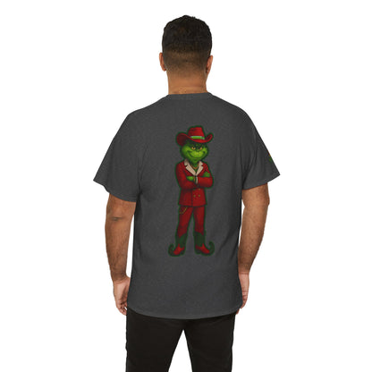 Grinch Inspired in Red Suit Tee — "Nah, I’m Money" Christmas Graphic T-Shirt