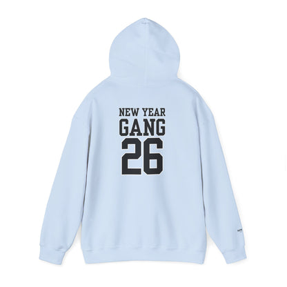 New Year Gang 26 Hoodie — Varsity Style Graphic Pullover