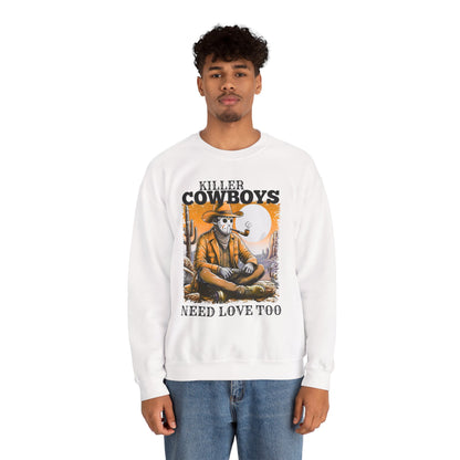 Killer Cowboys Graphic Sweatshirt, Cozy Unisex Pullover, Great for Cowboy Fans