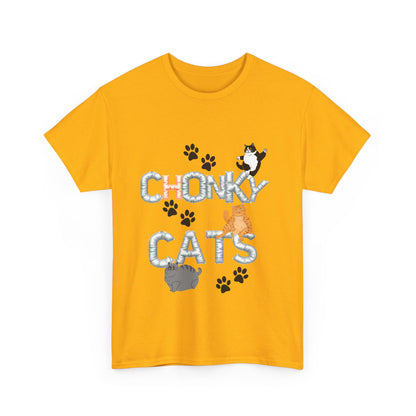 Chonk Cats Unisex Tee - Funny Pet Lovers Shirt, Cat Lover Gift, Humor Tee, Cute Animal Apparel, Gifts for Cat Owners