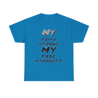 Inspirational Faith T-Shirt for Strength, Motivational Gift, Positive Vibes Tee, Everyday Wear, Male Heavy Cotton Tee