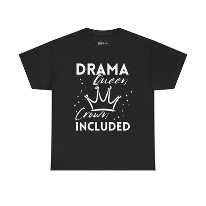 Drama Queen Cotton Tee - Empowering T-Shirt, Gift for Her, Casual Wear, Birthday Celebration, Statement Top