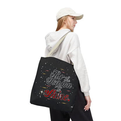 Holiday Tote Bag — 'Tis the Season to Shine Christmas Shopper Tote