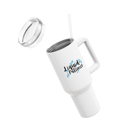 Liquid Patience 40oz Tumbler - Motivational Drinkware for Hydration, Travel Mug, Gifts for Him/Her, Insulated Beverage Container, Fun [...]