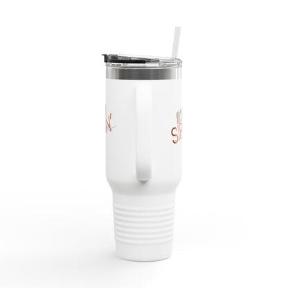 Insulated Travel Mug for On-the-Go, Stay Sippin' Coffee Cup, 40oz Beverage Tumbler, Perfect for Road Trips, Gifts for Her, Summer Travel