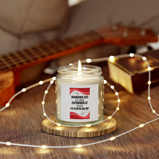 "KINDNESS IF FREE" Scented Candles, Coconut Apricot Wax (4oz, 9oz)