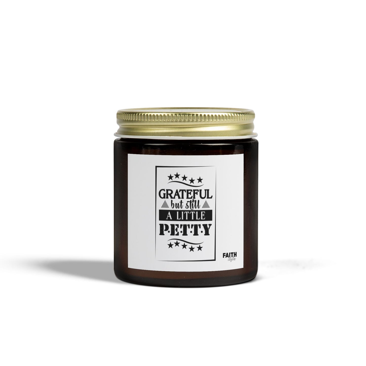 FaithStyles "GRATEFUL..." Scented Wax Candles, Coconut Apricot Wax (4oz, 9oz)