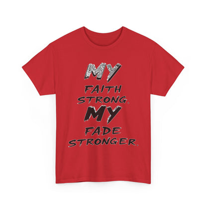 Inspirational Faith T-Shirt for Strength, Motivational Gift, Positive Vibes Tee, Everyday Wear, Male Heavy Cotton Tee