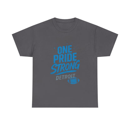 Detroit Lions Pride Tee - Male Heavy Cotton T-Shirt, Football Fan Apparel, Game Day Gear, Gift for Sports Lovers, Casual Wear