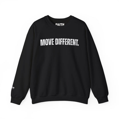 MOVE DIFFERENT. Unisex Crewneck Sweatshirt | Faith Styles®