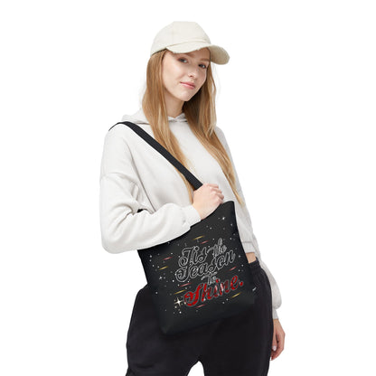 Holiday Tote Bag — 'Tis the Season to Shine Christmas Shopper Tote