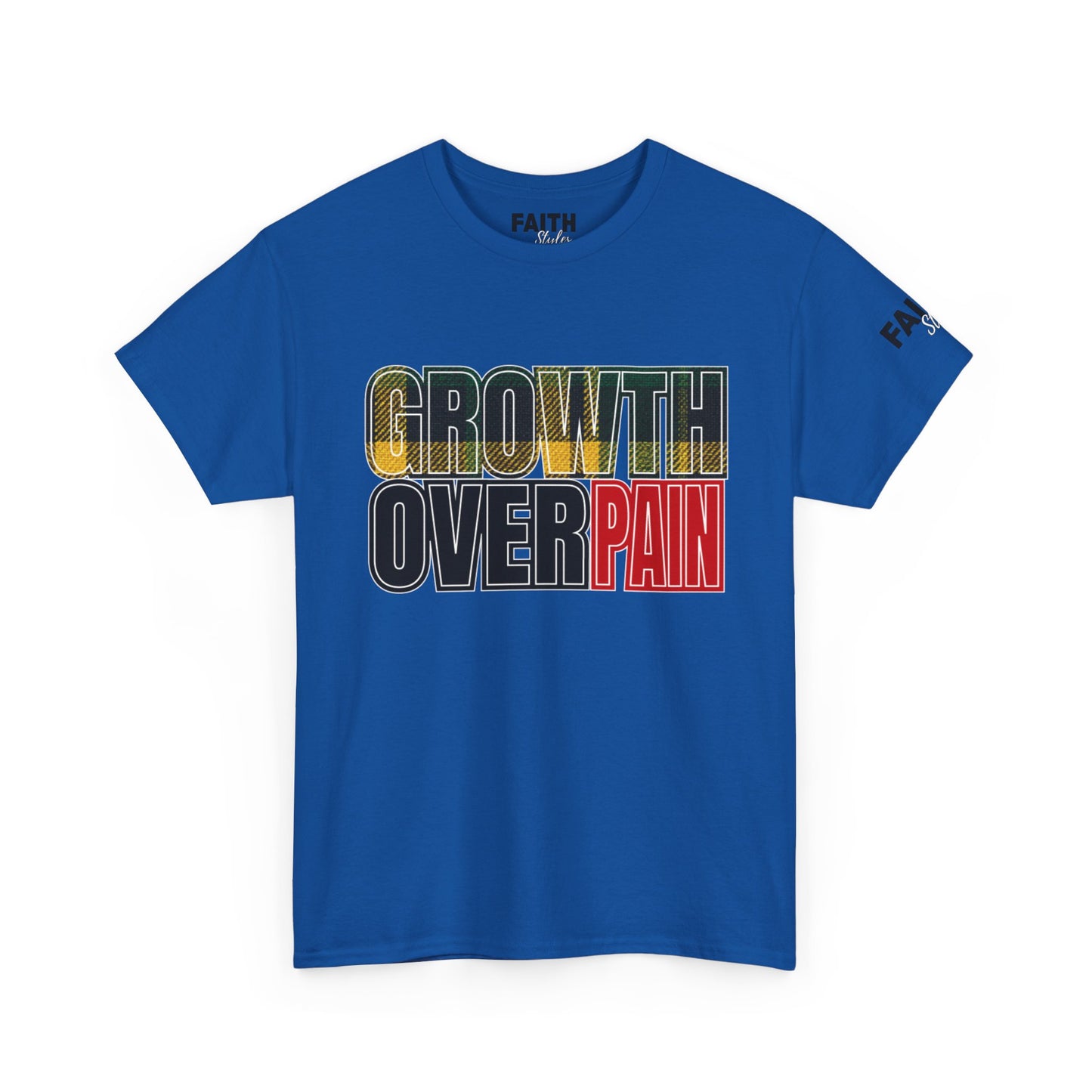 FaithStyles Growth Over Pain T‑Shirt — Motivational Graphic Tee