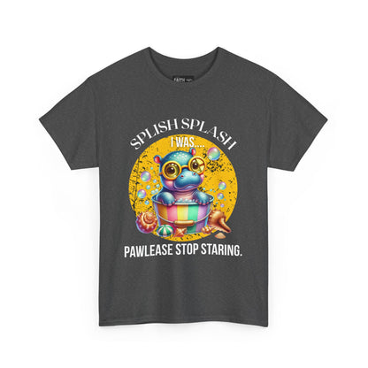 Splash Splash Frog Tee, Cute Animal Shirt, Fun Graphic T-Shirt, Summer Vibes Apparel, Gifts for Animal Lovers, Unisex Cotton Tee