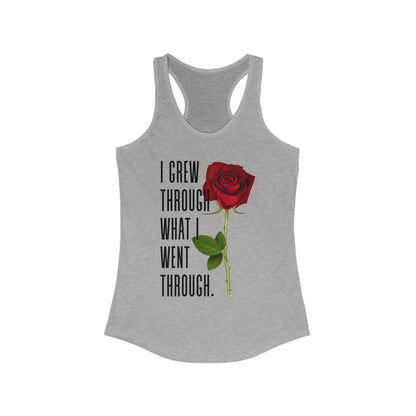 Inspirational Feminine Racerback Tank, Motivational Workout Top, Gift for Her, Casual Summer Tank, Self-Love Gift