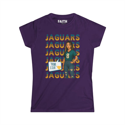 Jaguars Women's Softstyle Tee - Perfect for Game Day, Football Fans, Casual Wear, Gifts, Sports Apparel