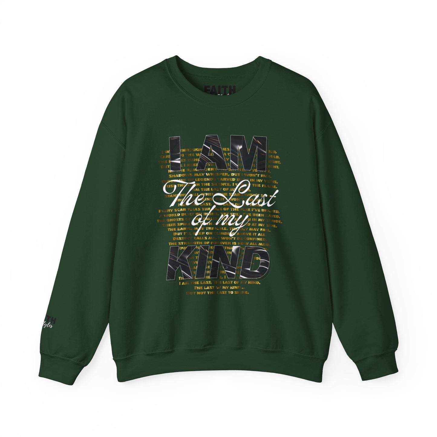 FaithStyles Unisex Heavy Blend™ Motivational Crewneck Sweatshirt - I AM The Last of my KING, Inspirational Gift for Him/Her, Cozy Fall Layer, [...]