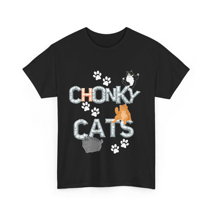 Chonk Cats Unisex Tee - Funny Pet Lovers Shirt, Cat Lover Gift, Humor Tee, Cute Animal Apparel, Gifts for Cat Owners