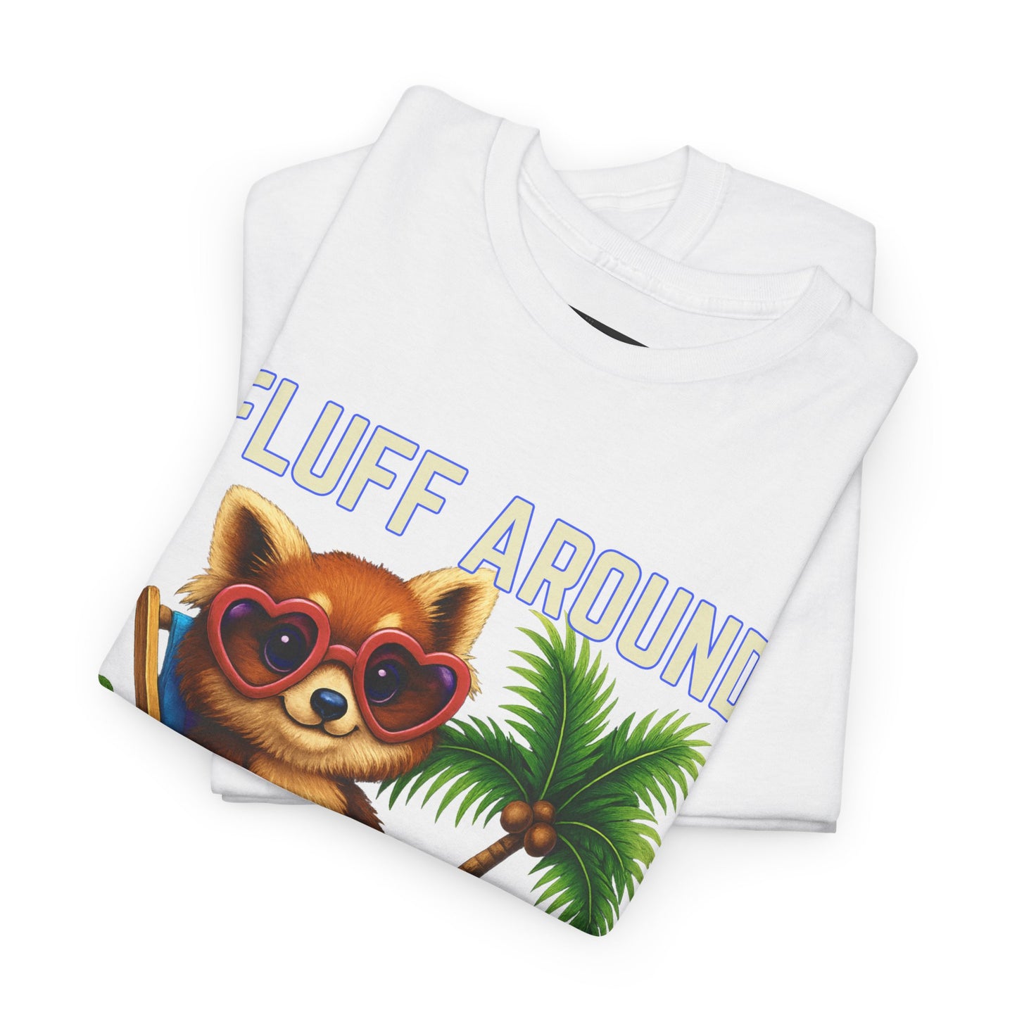 Tropical Cat Tee: Fluff Around and Find Out, Cute Graphic Shirt, Summer Outfit, Unisex Casual Wear, Gift for Animal Lovers