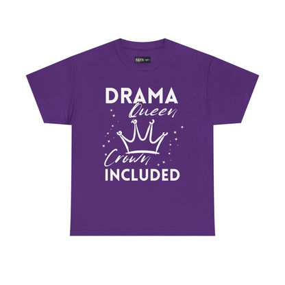 Drama Queen Cotton Tee - Empowering T-Shirt, Gift for Her, Casual Wear, Birthday Celebration, Statement Top