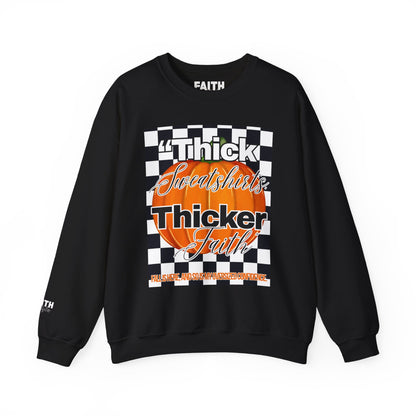 FaithStyles Thick Sweatshirts Pumpkin, Unisex Graphic Sweatshirt, Crewneck Sweatshirt, Sports Apparel, Cozy Casual Wear