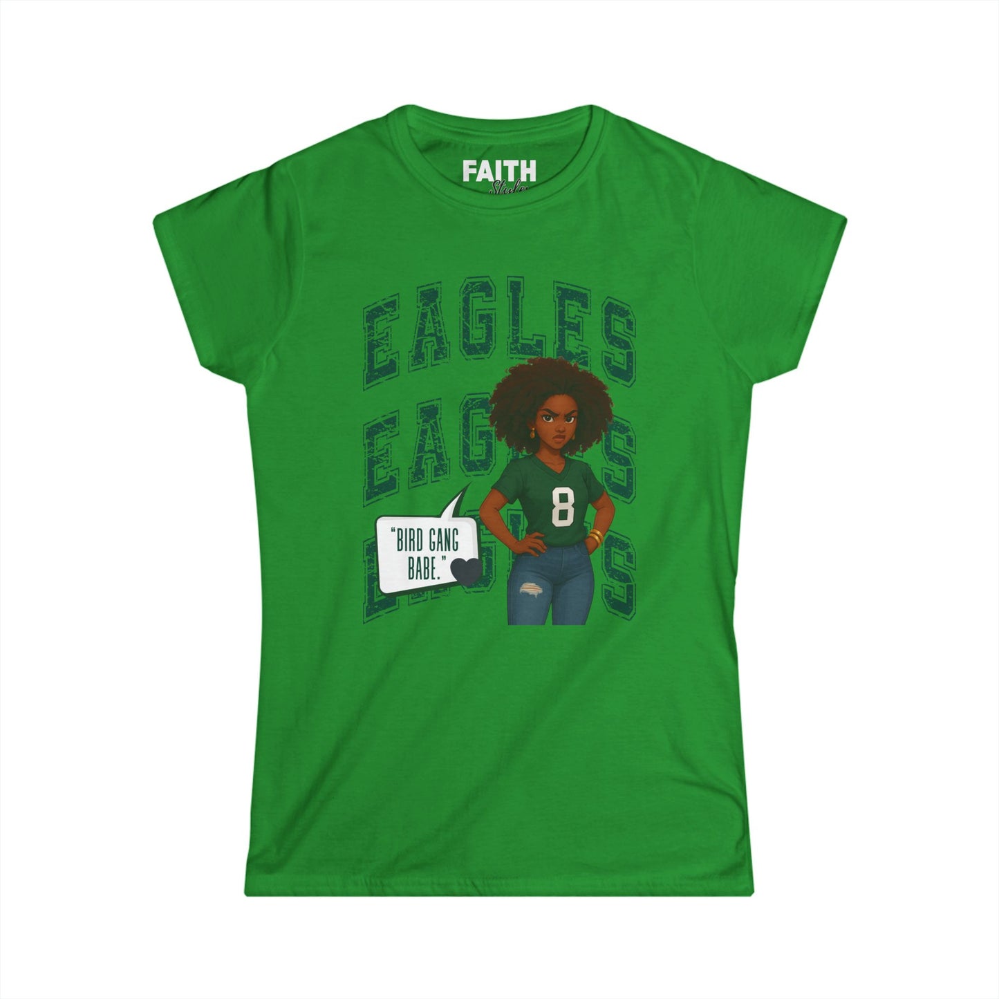 Eagles Game Day Women's Tee, Sports Fan Shirt, Football Season Apparel, Gift for Her, Casual Outfit for Celebrations