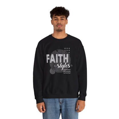 Faith Styles Unisex Heavy Blend™ Crewneck Sweatshirt - Cozy Spiritual Apparel for Everyday Wear, Gift for Friends, Comfort