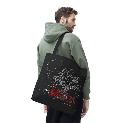 Holiday Tote Bag — 'Tis the Season to Shine Christmas Shopper Tote