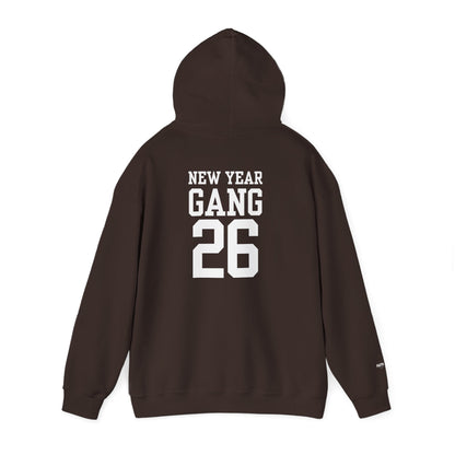 New Year Gang 26 Hoodie — Varsity Style Graphic Pullover