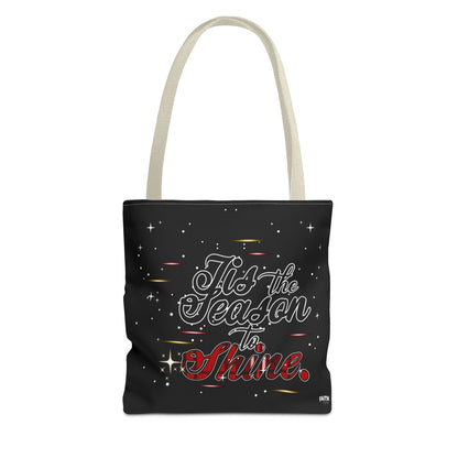 Holiday Tote Bag — 'Tis the Season to Shine Christmas Shopper Tote