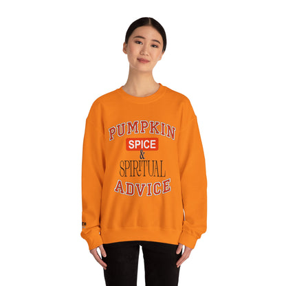 Cozy Pumpkin Spice Sweatshirt, Fall Sweatshirt, Spiritual Advice Crewneck, Autumn Fashion, Thanksgiving Gift, Unisex Sweater