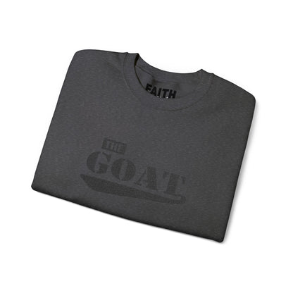 NEW FaithStyles Embroidery GOAT Crewneck Sweatshirt — 'The GOAT' Graphic Pullover